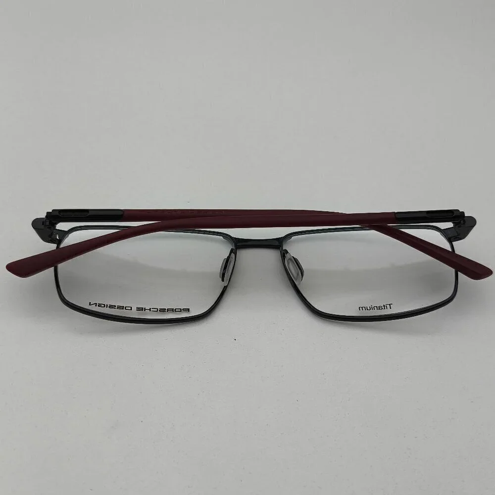 🕶️Made in Italy! Porsche Design P8766 Pol.Black Eyeglasses 56/16 140 /EUM157🕶️